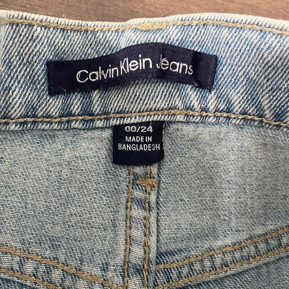 Calvin Klein • cargo denim midi skirt - Picture 10 of 14